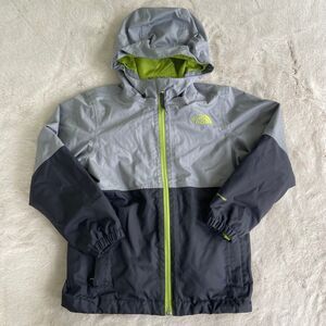 The North Face Kids 3-in-1 DryVent Hooded Jacket Fleece Liner Gray XS